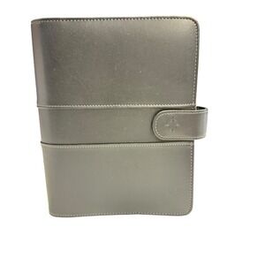 Franklin‎ Covey Faux Leather Planner Organizer Tabs and Pockets Black